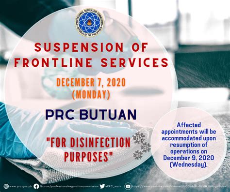 PRC branch in Butuan closed for disinfection after 3 employees .